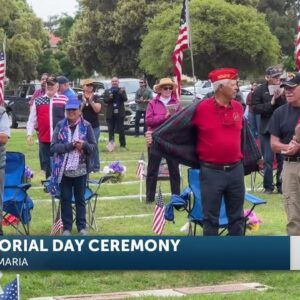 The Santa Maria Cemetery hosts a Memorial Day Ceremony in honor of fallen soldiers