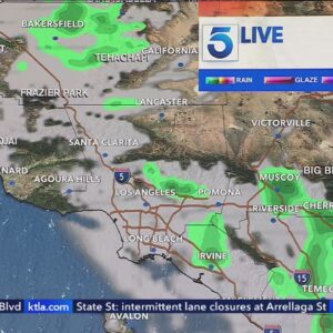 SoCal to see more rain, mountain snow