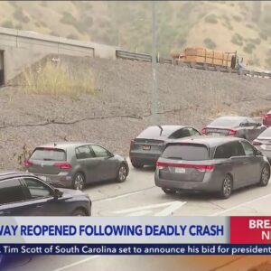 Southbound 405 Freeway reopens after fatal multi-car crash