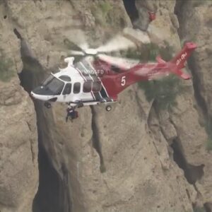 Stranded hiker rescued from cave in Bell Canyon