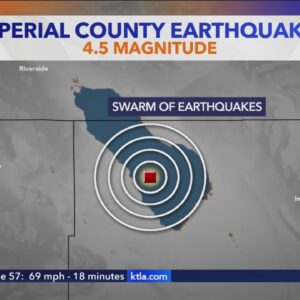 Swarm of earthquakes shake Southern California desert