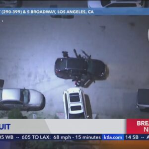 Authorities high-speed vehicle in Los Angeles County, suspects barricaded