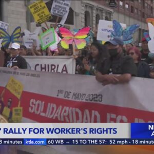 Thousands turn out for 'May day' rallies