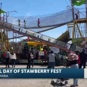 Today is the last day to enjoy the Strawberry Festival in Santa Maria
