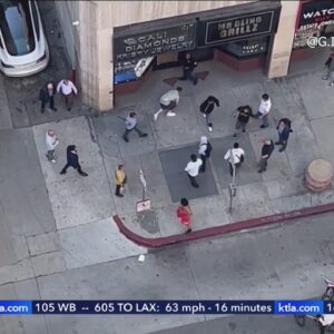 Video captures mob of bicyclists beating a man in Downtown Los Angeles