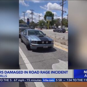 Woodland Hills road-rage incident leaves several cars damaged