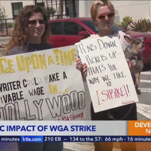 Writers strike affects wide swath of people, businesses