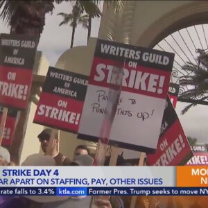 Writers strike enters 4th day