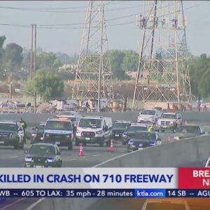 5 dead in solo-vehicle crash on 710 Freeway in Long Beach