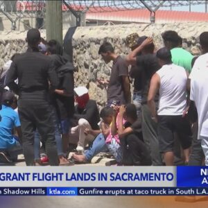 Another migrant flight lands in Sacremento