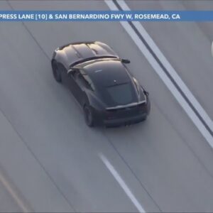Authorities pursue driver in stolen vehicle in L.A. County