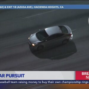 Authorities pursue stolen vehicle in L.A. County