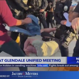 1 arrested as fights break out among crowds protesting Pride curriculum in Glendale schools