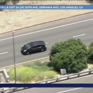 CHP captures fleeing Prius in Woodland Hills