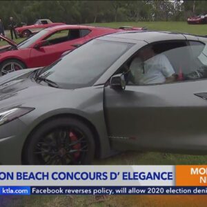 Concours D'Elegance car show taking place in Huntington Beach