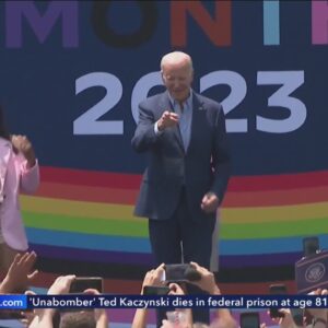 Biden marks LGBTQ+ Pride Month with celebration on White House South Lawn