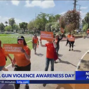 Peace walk event held in Echo Park for National Gun Violence Awareness Day