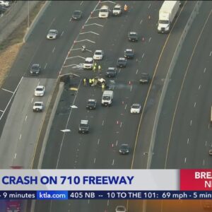 Fatal multi-vehicle crash closes northbound 710 Freeway in Long Beach