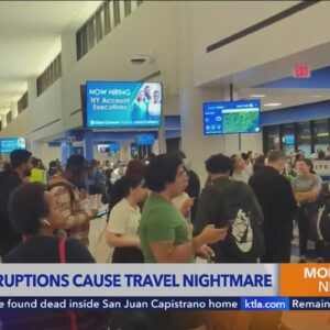 Flight disruptions cause travel nightmare