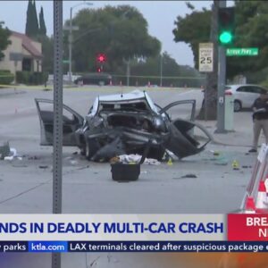 High-speed pursuit in Pasadena leads to deadly crash, 4 hospitalized