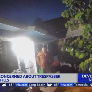 Hollywood Hills residents concerned about trespasser