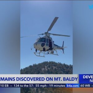 Human remains discovered on Mount Baldy
