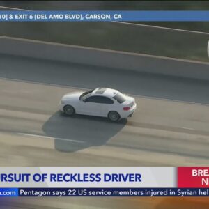 Erratic driver arrested after high-speed pursuit through Los Angeles County
