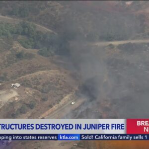 Juniper Fire destroys structures in Riverside County - 4PM live coverage
