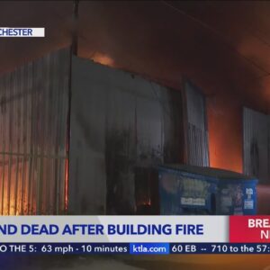 Man found dead after building fire in South L.A.