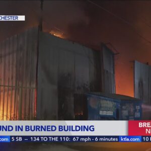 Man found dead after building fire in South Los Angeles