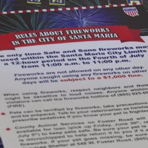 Santa Maria ramping up annual fireworks educational campaign and enforcement program