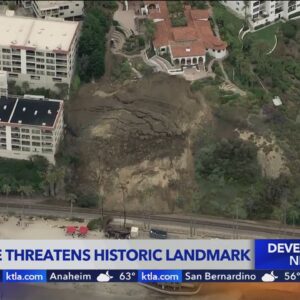 New landslide near San Clemente landmark suspends rail service again