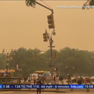 Photos show smoke from Canadian wildfires lingering over Capitol, obscuring NYC skyscrapers