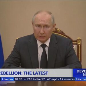 Putin claims aborted rebellion helped Russia's enemies