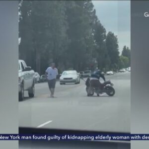 Road rage fight breaks out in Granda Hills