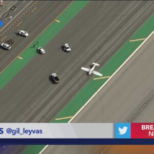Small plane overturns at Santa Monica Airport