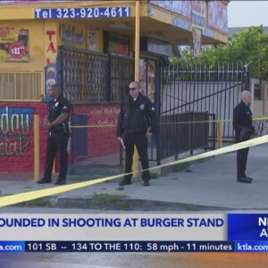 Toddler wounded during shooting at South L.A. burger stand