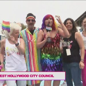 West Hollywood City Council at the 2023 WeHo Pride Parade