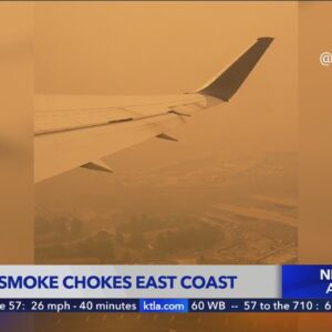 Wildfire smokes chokes east coast