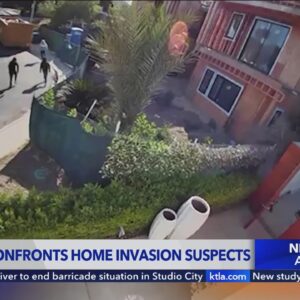 Woman chases away home intruders in Encino