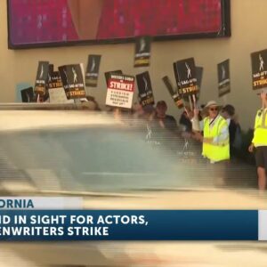 Strikes continue by Hollywood actors and screenwriters in Southern California