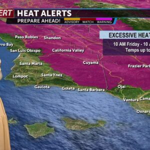 A hot Friday ahead with series of heat alerts triggered through the weekend