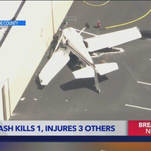 1 dead, 3 hurt after plane goes down in Riverside County
