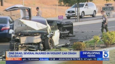 1 killed, 6 hospitalized in multi-vehicle Calabasas crash