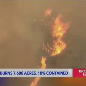 'Rabbit Fire' now 10 percent contained, still raging in rural mountain area near Beaumont