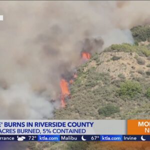 Bonny Fire burns hundreds of acres in Riverside County