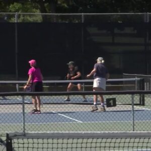 Pickleball players look to share space until designated courts are built