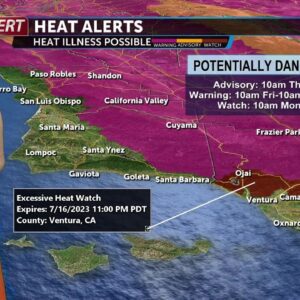 Dangerous heat to develop inland on Thursday