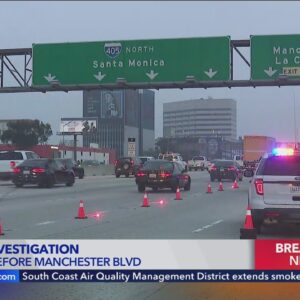 Deadly crash on 405 Freeway prompts lane closures