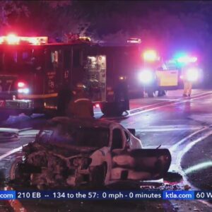 Violent Topanga crash leaves 2 hospitalized; street racing reported in area